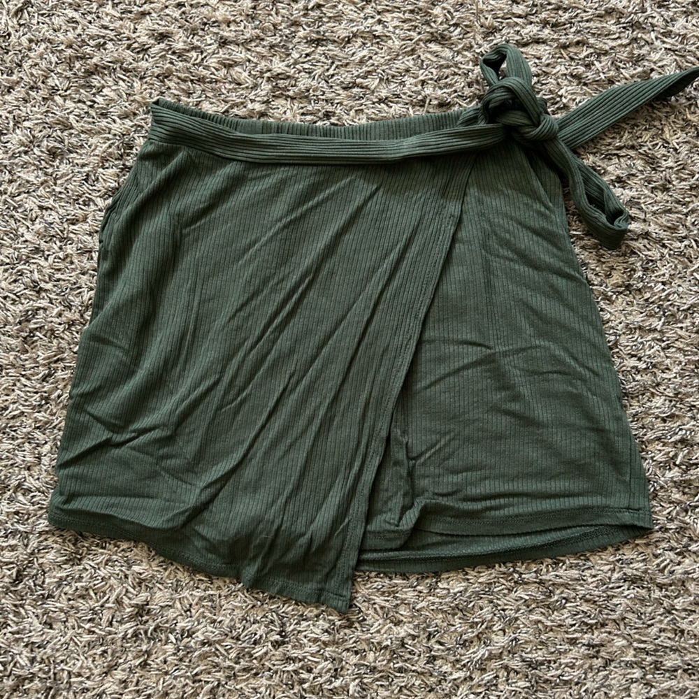Green Tie Skirt